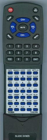 TOSHIBA 75039694 Replacement Remote