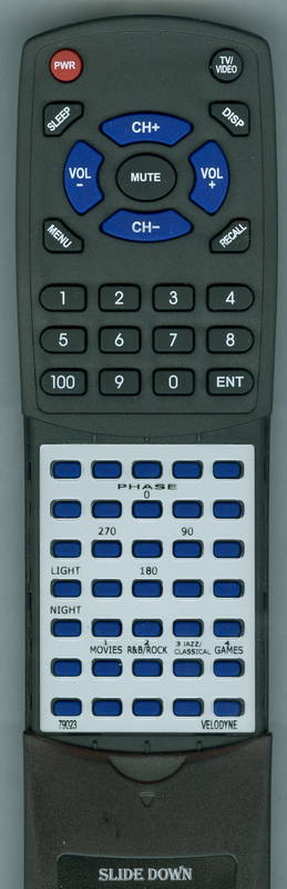 VELODYNE DLS4000R Replacement Remote Control