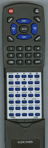 TOSHIBA 79078063 Replacement Remote