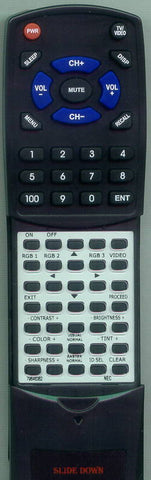 NEC PX42VP1A Replacement Remote