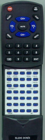 NEC 7N900242 Replacement Remote