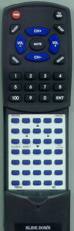 NEC VT540 CC Replacement Remote Control