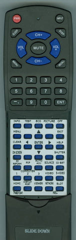 NEC NP-PX750U2 Replacement Remote