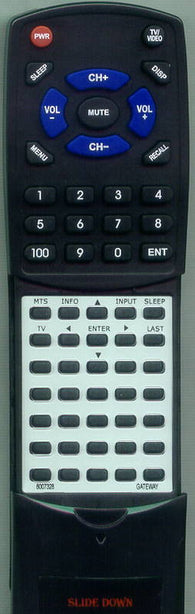 GATEWAY RT8007328 Replacement Remote