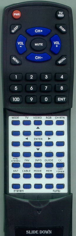 FUJITSU P55XTA51UB Replacement Remote Control
