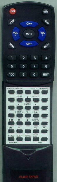 APEX AT2014DV Replacement Remote