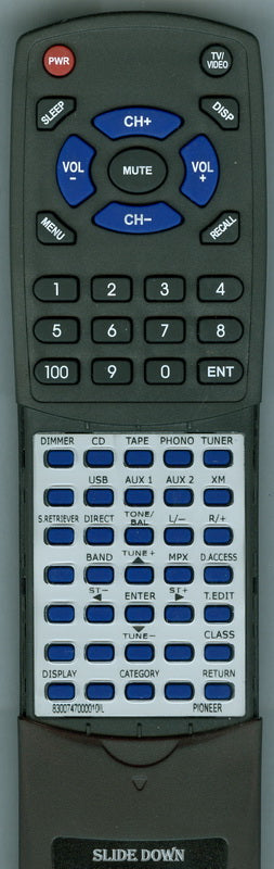 PIONEER SX-A9-J Replacement Remote – Remotes.net