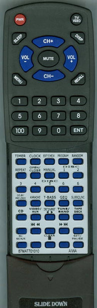 AIWA 87MAT701010 Replacement Remote