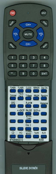 AIWA 87NB5650010 Replacement Remote