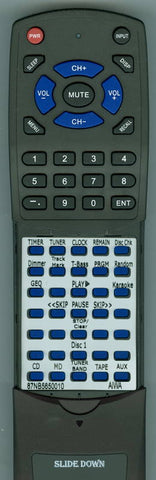 AIWA XRH66MD Replacement Remote
