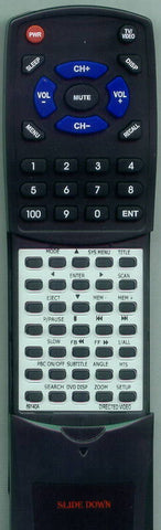 DIRECTEDVIDEO RT89140A Replacement Remote