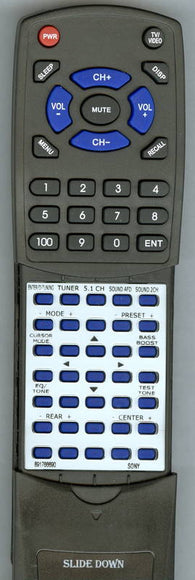 SONY STRDE835 Replacement Remote