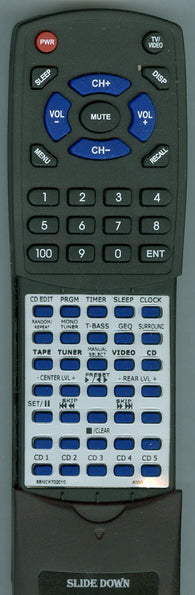 AIWA 8BNCK702010 Replacement Remote