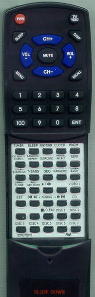 AIWA NSXDS8 Replacement Remote