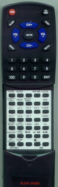 AIWA 8ZNFV705010 Replacement Remote