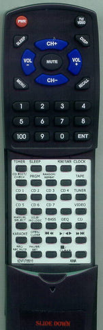 AIWA RT8ZNFV705010 Replacement Remote