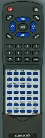 TECHWOOD MODEL MD65 Replacement Remote
