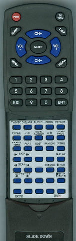 ZENITH 92400120 Replacement Remote