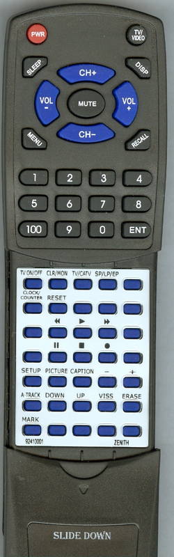 Zenith 92410001 Remote Control