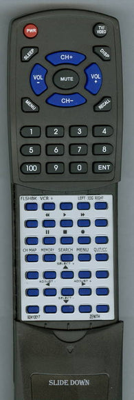 ZENITH VR4276HF Replacement Remote