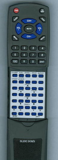 ZENITH VR4227HF Replacement Remote
