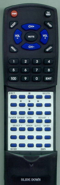 ZENITH VRA423 Replacement Remote