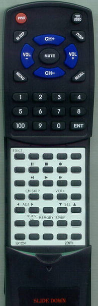 ZENITH VRS428 Replacement Remote