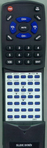 ZENITH TVA1923 Replacement Remote