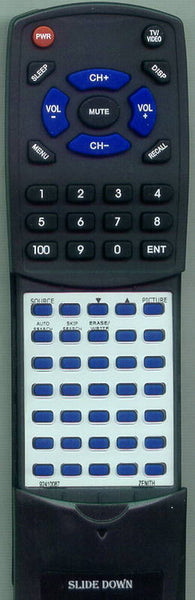ZENITH Z09P02X Replacement Remote