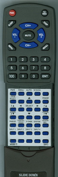 SANYO RT9450856175 Replacement Remote