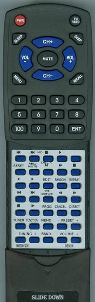 DENON 9600081200 Replacement Remote