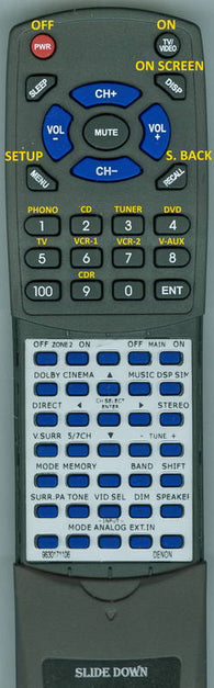 DENONINSERT RT9630171106 Replacement Remote