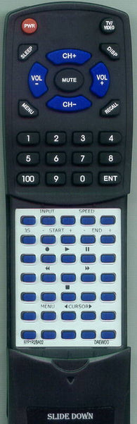 DAEWOO DVF28N Replacement Remote