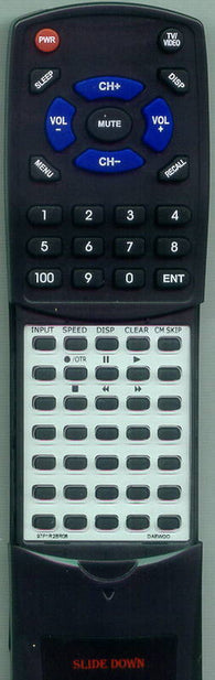 DAEWOO DVK286N Replacement Remote