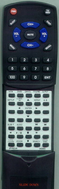 DAEWOO 97P1R2ZJA5 Replacement Remote