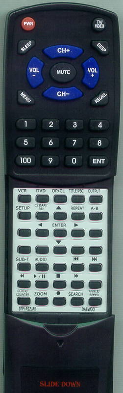 DAEWOO DV6T854N Replacement Remote Control