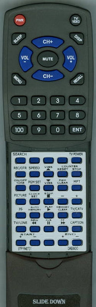 DAEWOO DVT1484NC Replacement Remote