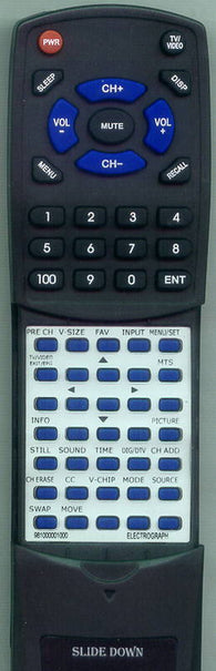 ELECTROGRAPH 981000001000 Replacement Remote