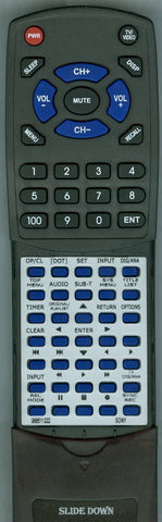 SONY RMT-D244A Replacement Remote