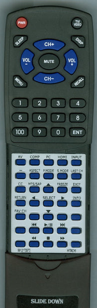 HITACHI 9912170970 Replacement Remote