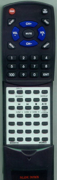 MAGNAVOX RT994000001342 Replacement Remote