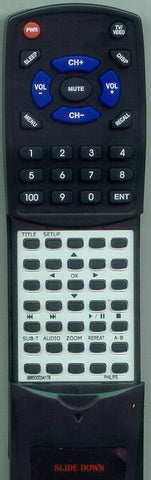 PHILIPS DVP3960 Replacement Remote