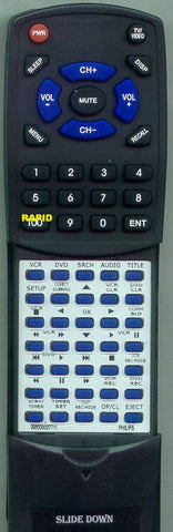 PHILIPSINSERT DVDR3435V Replacement Remote