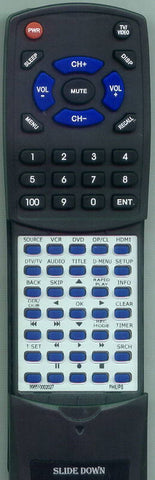 PHILIPS DVDR3545 Replacement Remote