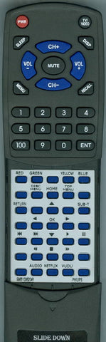 PHILIPS BDP2105/F7 Replacement Remote