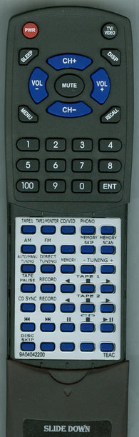 TEAC 9A04042200 Replacement Remote