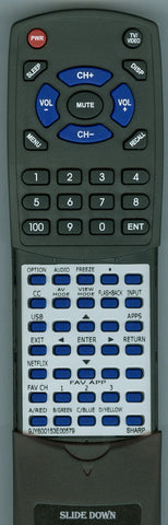 SHARP LC46LE540U Replacement Remote