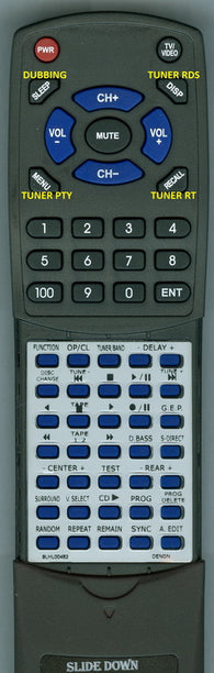 DENONINSERT RT9LHL00482 Replacement Remote