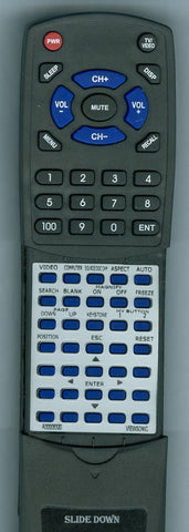 VIEWSONIC A-00008320 Replacement Remote