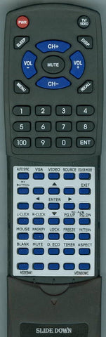 VIEWSONIC PJD7820HD Replacement Remote